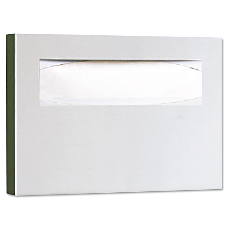 Bobrick - Stainless Steel Toilet Seat Cover Dispenser, ClassicSeries, 15.75 x 2 x 11, Satin Finish