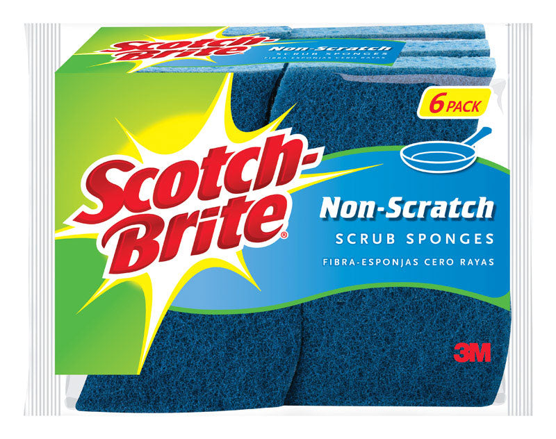 SCOTCH-BRITE - Scotch-Brite Non-Scratch Scrubber Sponge For Multi-Purpose 4.4 in. L 6 pk