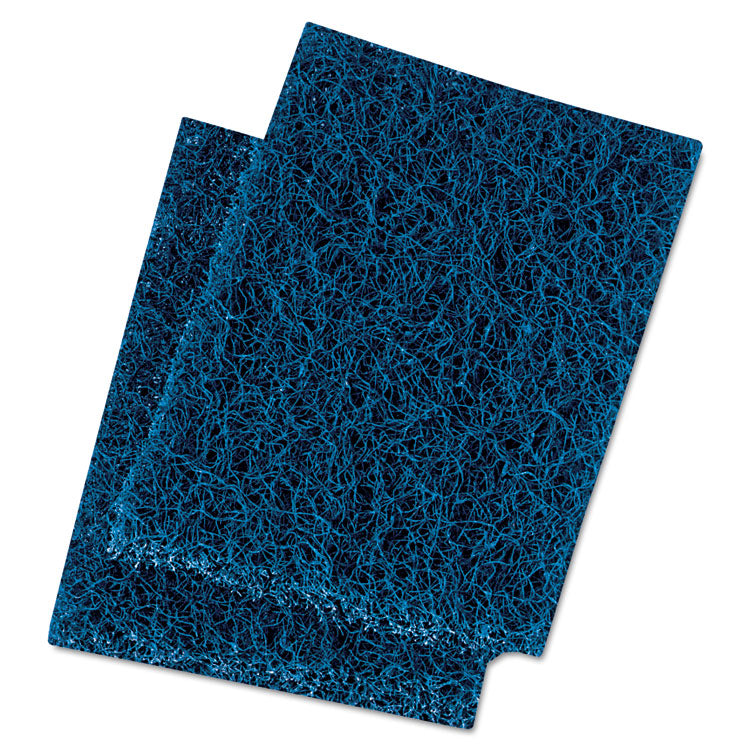 Boardwalk - Extra Heavy-Duty Scour Pad, 3.5 x 5, Dark Blue, 20/Carton