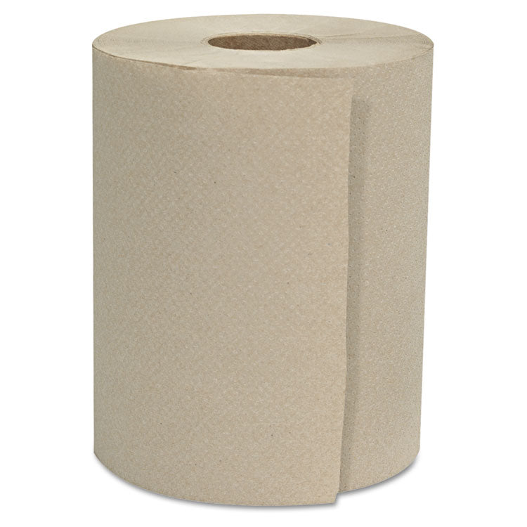 GEN - Hardwound Roll Towels, 1-Ply, 8" x 600 ft, Natural, 12 Rolls/Carton