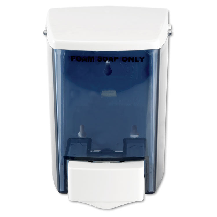 Impact - Encore Foam-eeze Bulk Foam Soap Dispenser, See Thru, 900 mL, 4.5 x 4 x 6.25, White