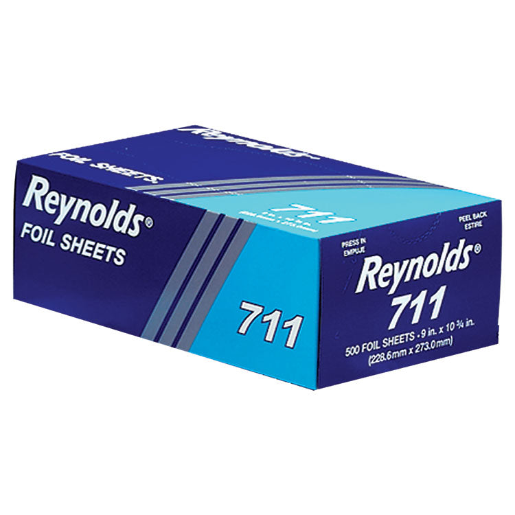 Reynolds Wrap - Pop-Up Interfolded Aluminum Foil Sheets, 9 x 10.75, Silver, 500/Box, 6 Boxes/Carton