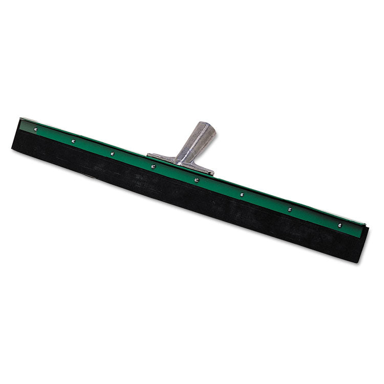 Unger - Aquadozer Heavy-Duty Floor Squeegee, Straight, For Use With: AL14T, 18" Wide Blade, Black/Green