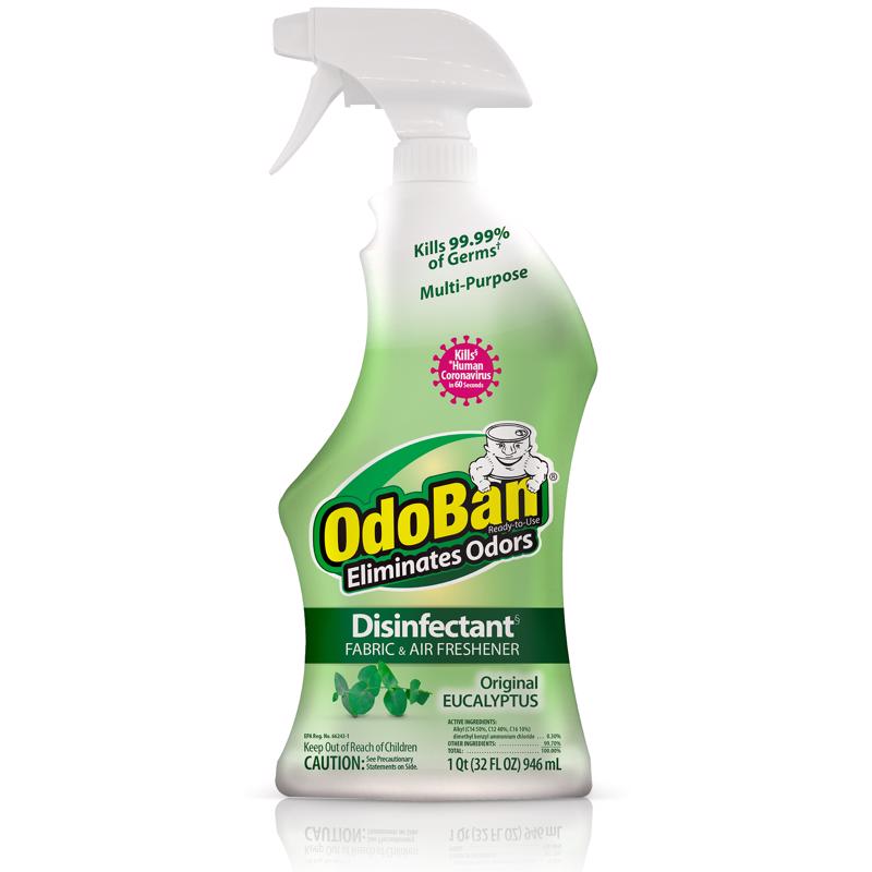 ODOBAN - OdoBan Eucalyptus Scent Disinfectant Laundry & Air Freshener 1 qt 1 pk - Case of 6