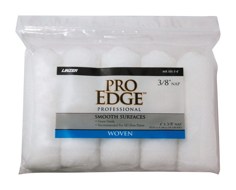 LINZER - Linzer Pro Edge Woven 4 in. W X 3/8 in. Mini Paint Roller Cover 5 pk