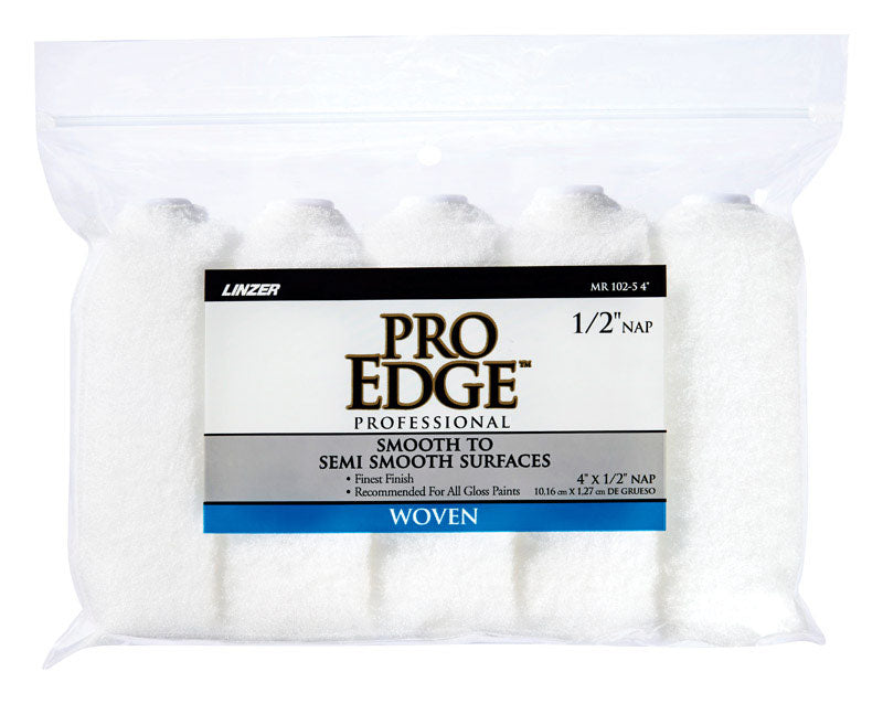 LINZER - Linzer Pro Edge Woven 4 in. W X 1/2 in. Mini Paint Roller Cover 5 pk