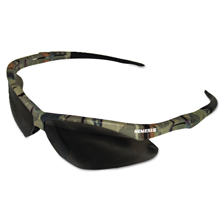 KleenGuard - Nemesis Safety Glasses, Camo Frame, Smoke Anti-Fog Lens