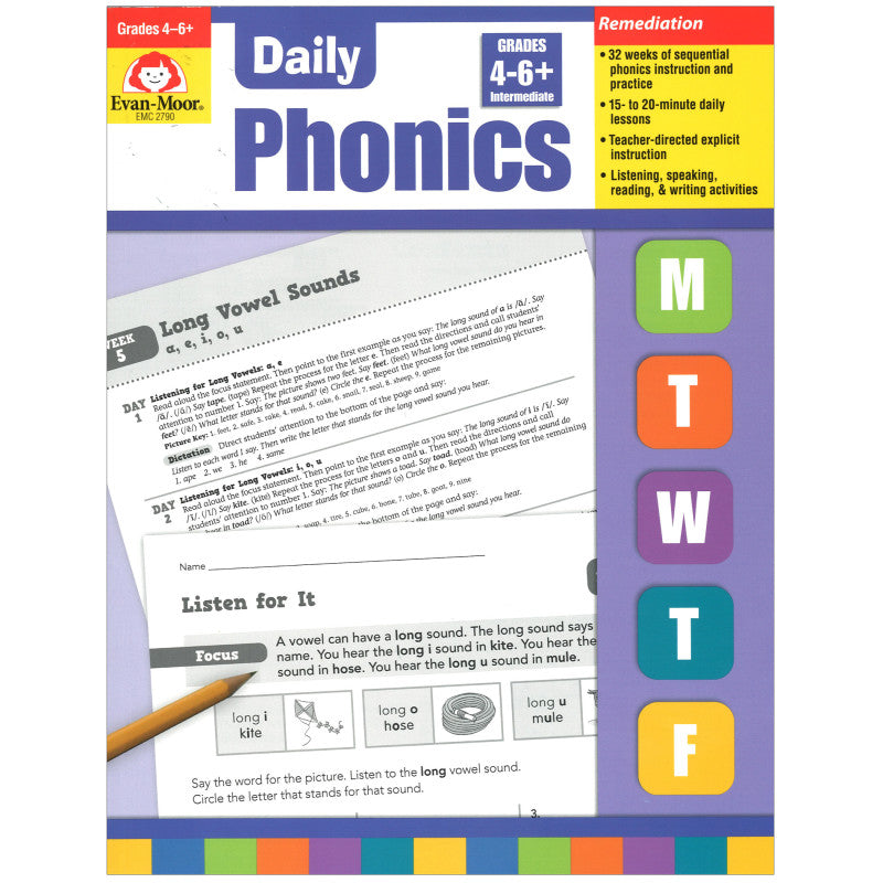 EVAN-MOOR - Daily Phonics Book, Teacher's Edition, Grade 4-6