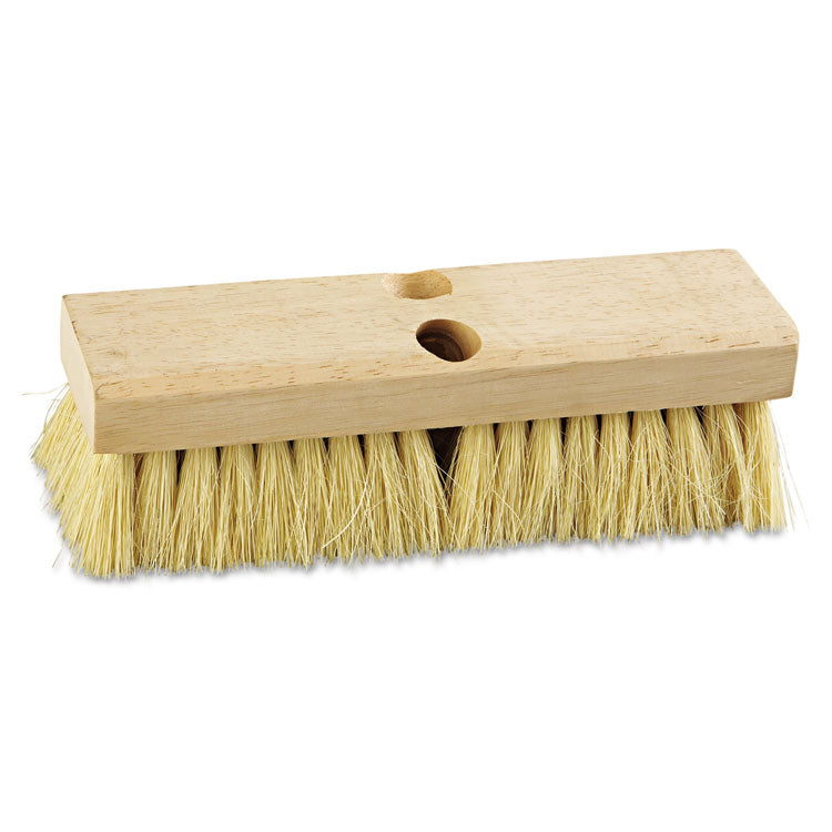 Boardwalk - Deck Brush Head, 2" White Tampico Bristles, 10" Brush