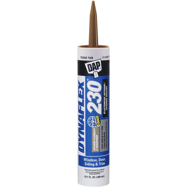 DAP - DAP Dynaflex 230 Cedar Tan Premium Latex Door/Siding/ Window Sealant 10.1 oz - Case of 12