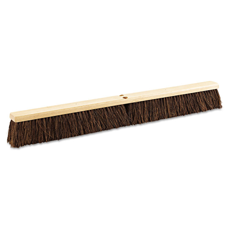 Boardwalk - Floor Brush Head, 3.25" Brown Palmyra Fiber Bristles, 36" Brush