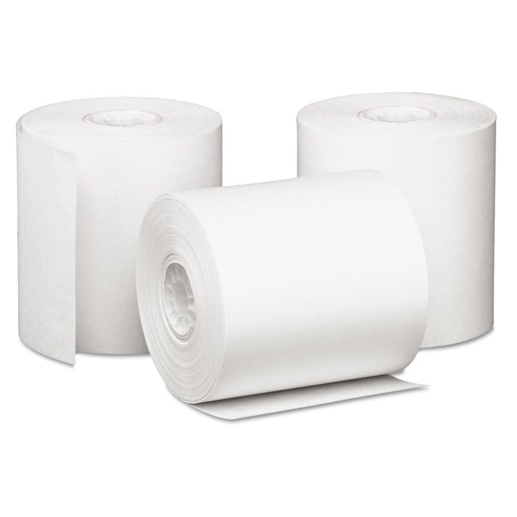 Iconex - Impact Bond Paper Rolls, 3" x 85 ft, White, 50/Carton