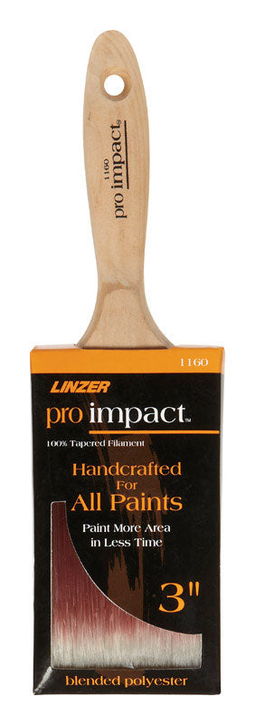 LINZER - Linzer Pro Impact 3 in. Flat Paint Brush [1160-3]