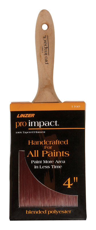 LINZER - Linzer Pro Impact 4 in. Flat Paint Brush