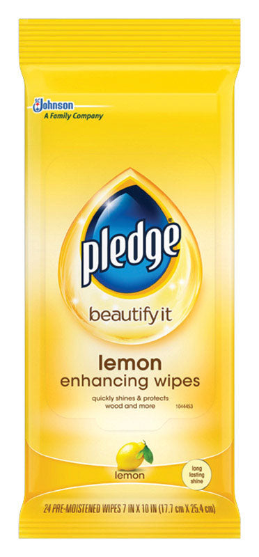 PLEDGE - Pledge Lemon Scent Furniture Polish 24 wipes Wipes