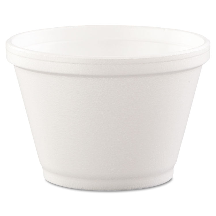 Dart - Foam Containers, 6 oz, White, 50/Bag, 20 Bags/Carton