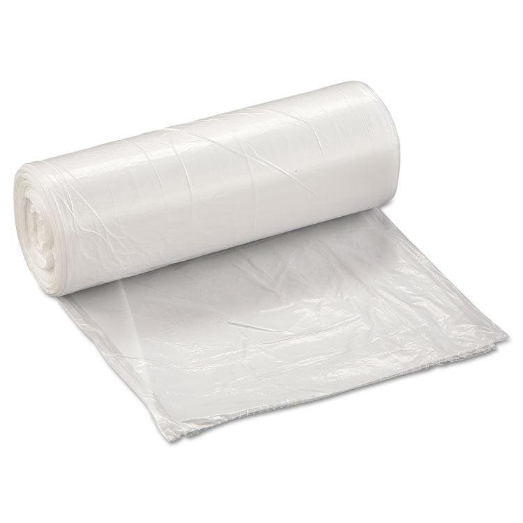 Inteplast Group - Low-Density Commercial Can Liners, 10 gal, 0.35 mil, 24" x 24", Clear, 1,000/Carton