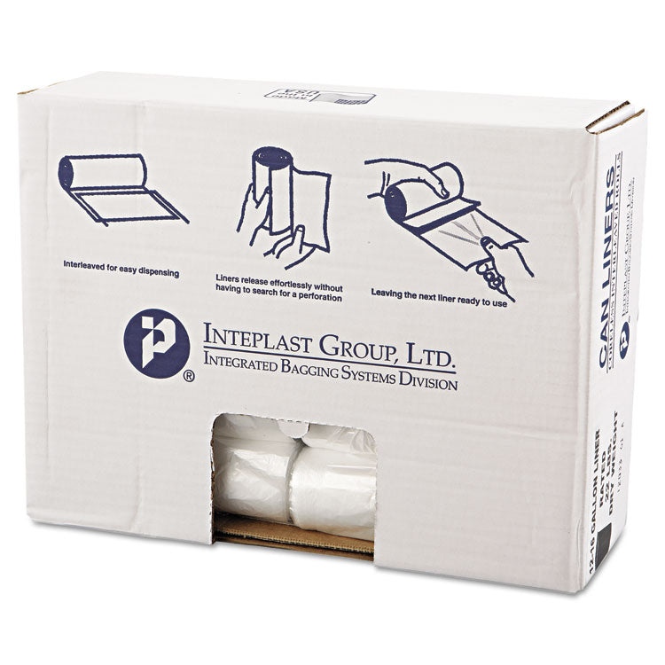 Inteplast Group - High-Density Commercial Can Liners Value Pack, 16 gal, 7 microns, 24" x 31 ", Clear, 1,000/Carton