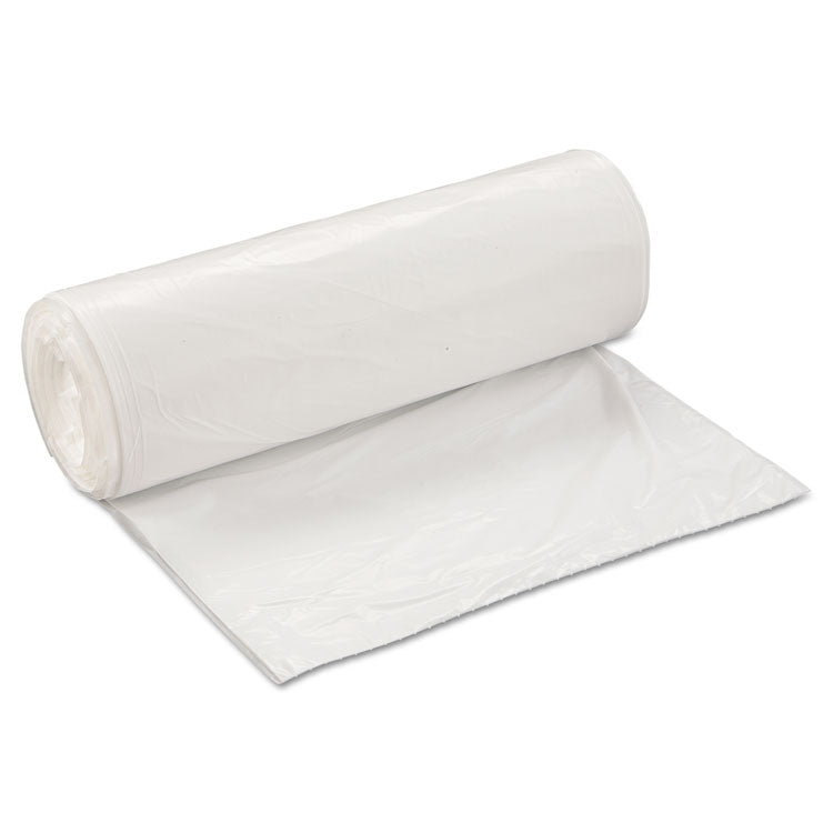 Inteplast Group - Low-Density Commercial Can Liners, 60 gal, 0.7 mil, 38" x 58", White, 100/Carton