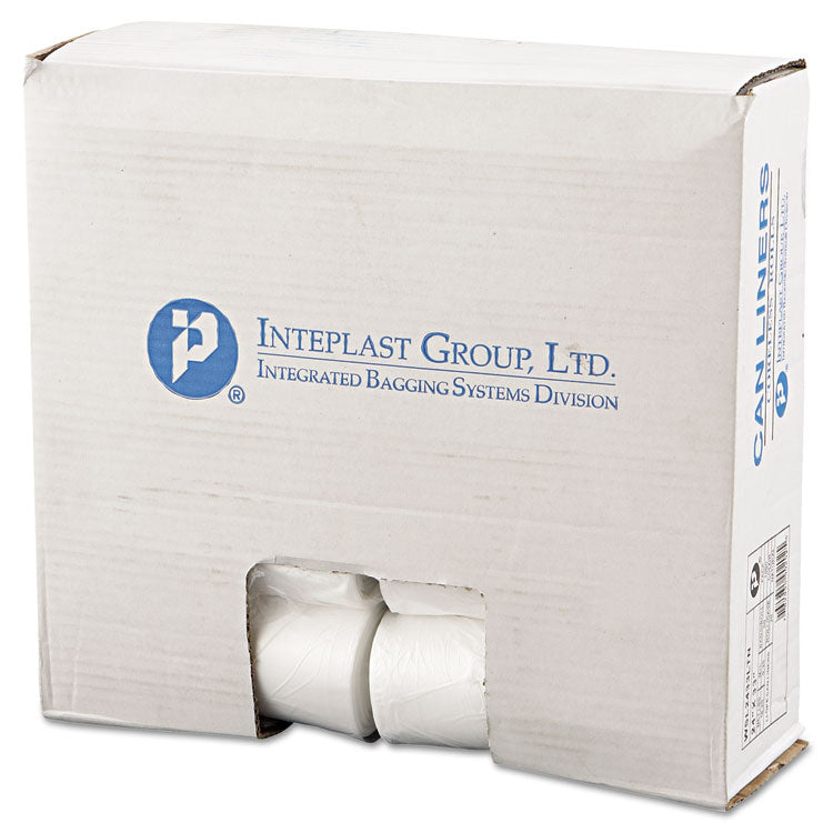 Inteplast Group - Low-Density Commercial Can Liners, 16 gal, 0.35 mil, 24" x 33", Clear, 1,000/Carton