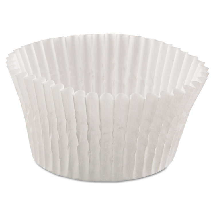 Hoffmaster - Fluted Bake Cups, 4.5 Diameter x 1.25 h, White, Paper, 500/Pack, 20 Packs/Carton