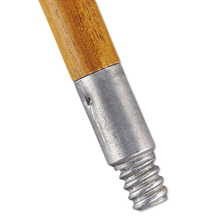 Rubbermaid Commercial - Lacquered-Wood Threaded-Tip Broom/Sweep Handle, 0.94" dia x 60", Natural