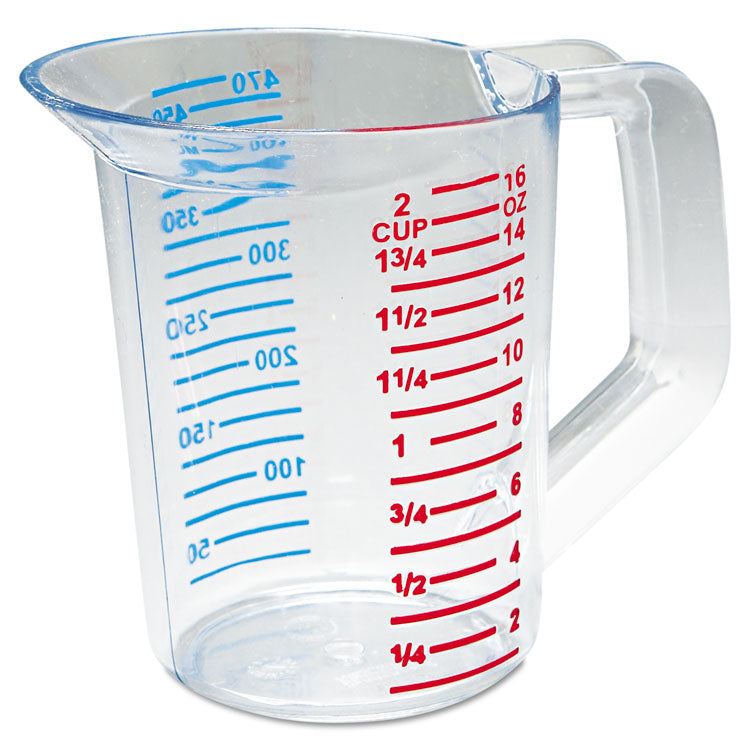 Rubbermaid Commercial - Bouncer Measuring Cup, 16 oz, Clear