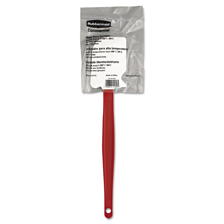 Rubbermaid Commercial - High-Heat Cook's Scraper, 13 1/2", Red/White