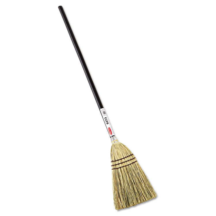 Rubbermaid Commercial - Corn-Fill Broom, Corn Fiber Bristles, 38" Overall Length, Brown