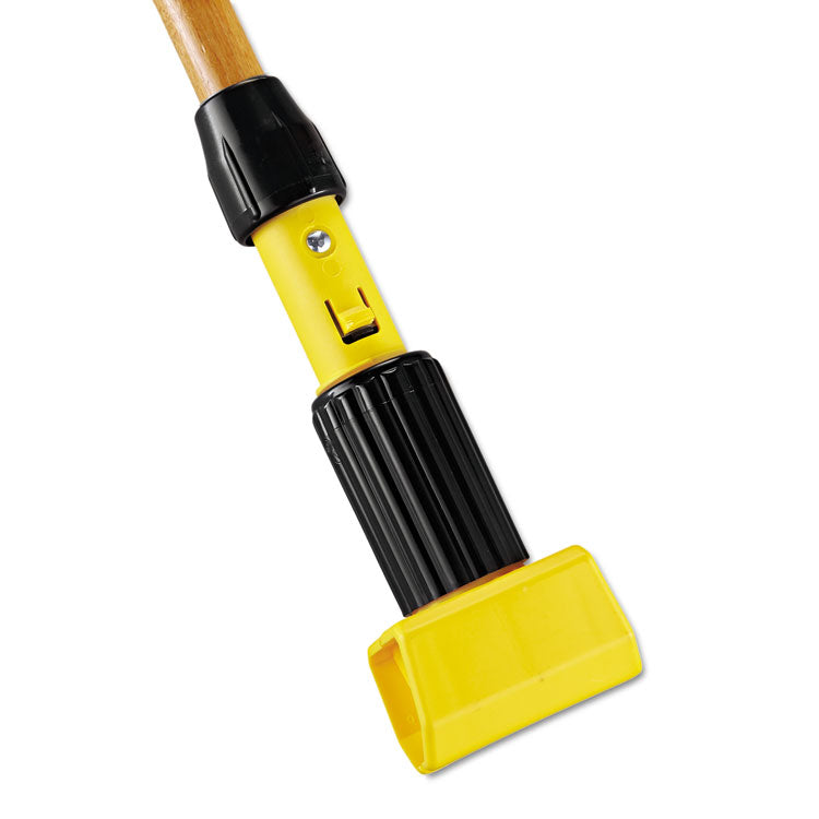 Rubbermaid Commercial - Gripper Hardwood Mop Handle, 1.13" dia x 60", Natural/Yellow