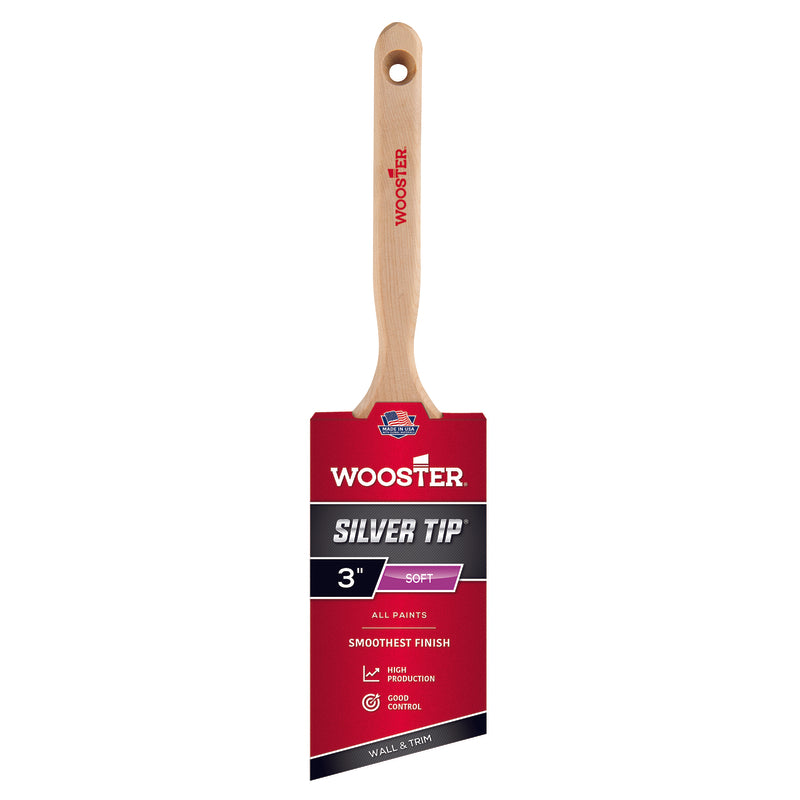 WOOSTER - Wooster Silver Tip 3 in. Angle Paint Brush