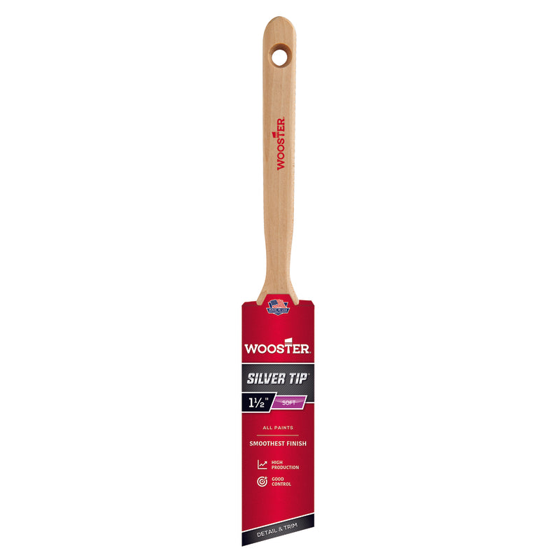 WOOSTER - Wooster Silver Tip 1-1/2 in. Angle Paint Brush