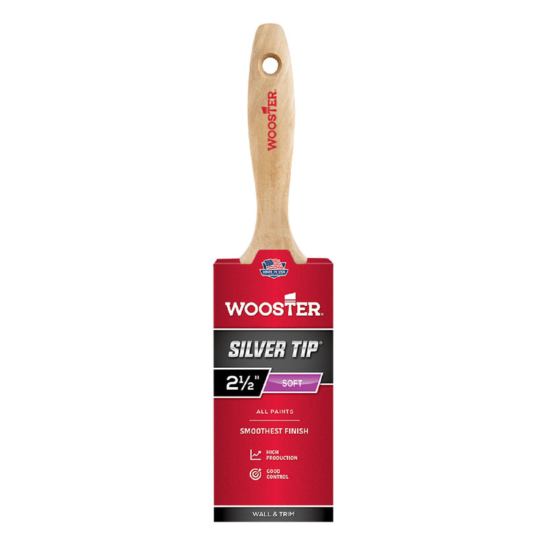 WOOSTER - Wooster Silver Tip 2-1/2 in. Flat Paint Brush [5222-2 1/2]