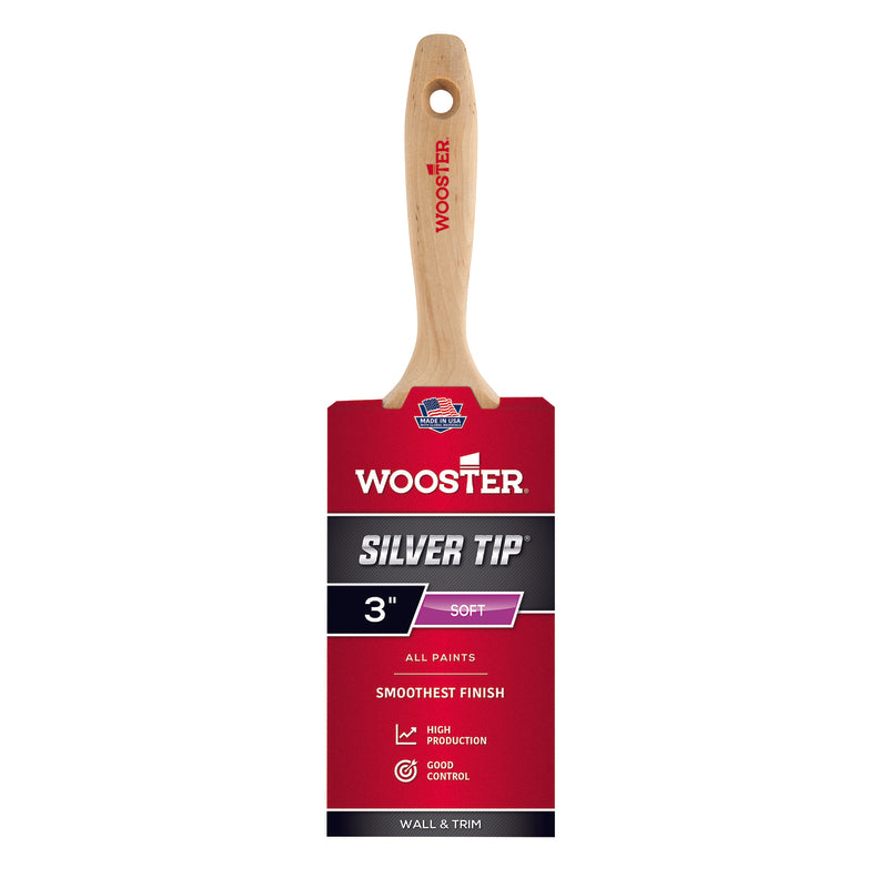 WOOSTER - Wooster Silver Tip 3 in. Soft Flat Paint Brush