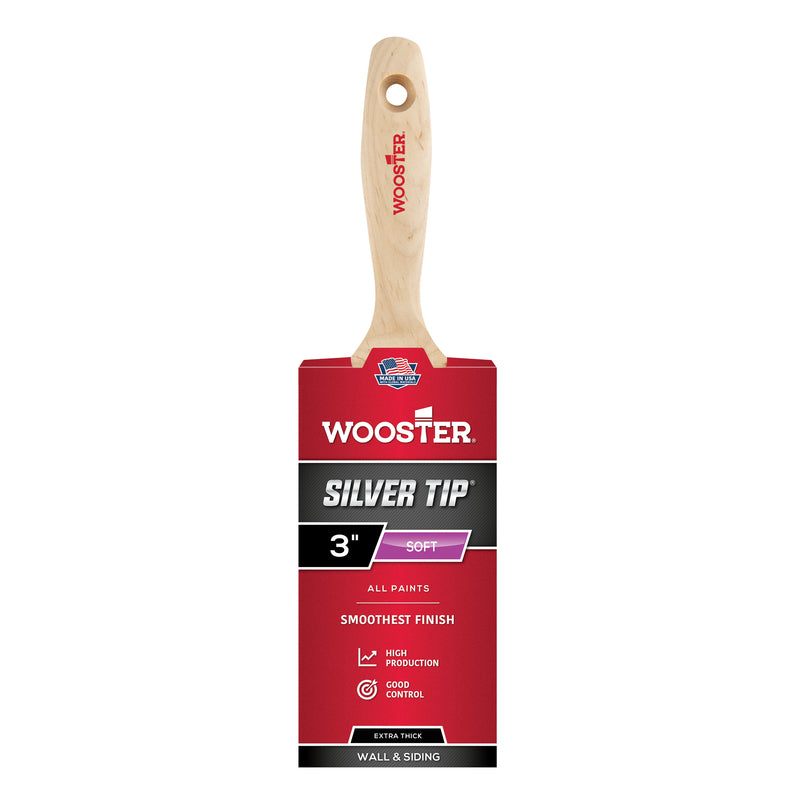 WOOSTER - Wooster Silver Tip 3 in. Flat Paint Brush [5223-3]