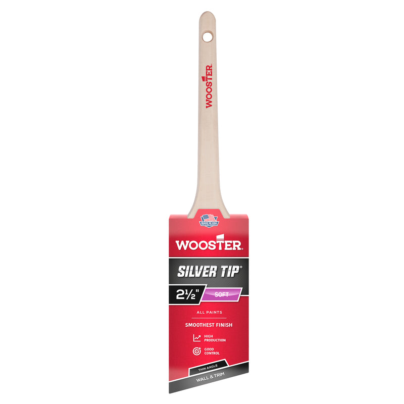 WOOSTER - Wooster Silver Tip 2-1/2 in. Soft Thin Angle Paint Brush