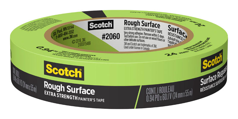 SCOTCH - Scotch 0.94 in. W X 60 yd L Green Extra Strength Masking Tape 1 pk