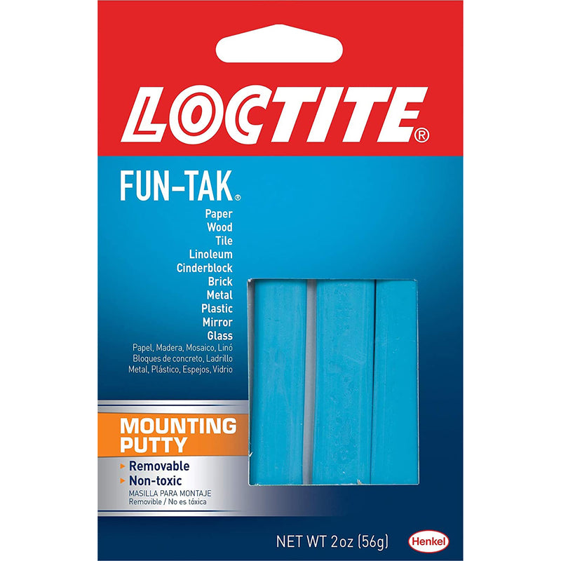 LOCTITE - Loctite Fun-Tak Low Strength Synthetic Rubber Mounting Putty 2 oz - Case of 12