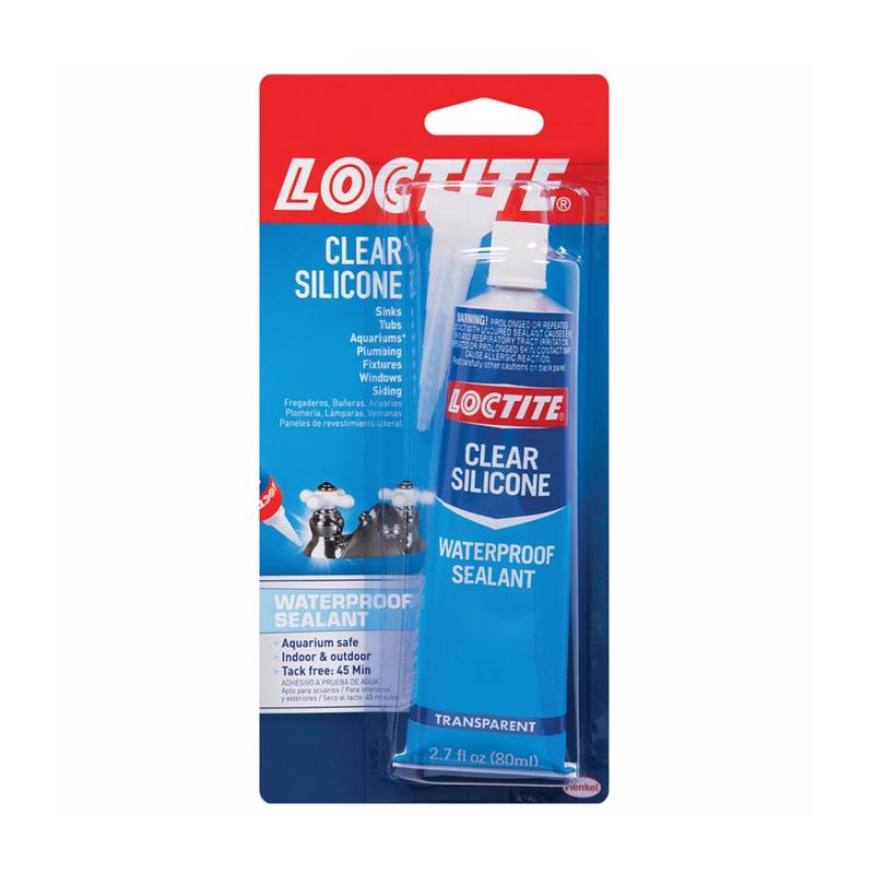 LOCTITE - Loctite Clear Silicone Medium Strength Silicone All-Weather Adhesive 2.7 oz - Case of 6