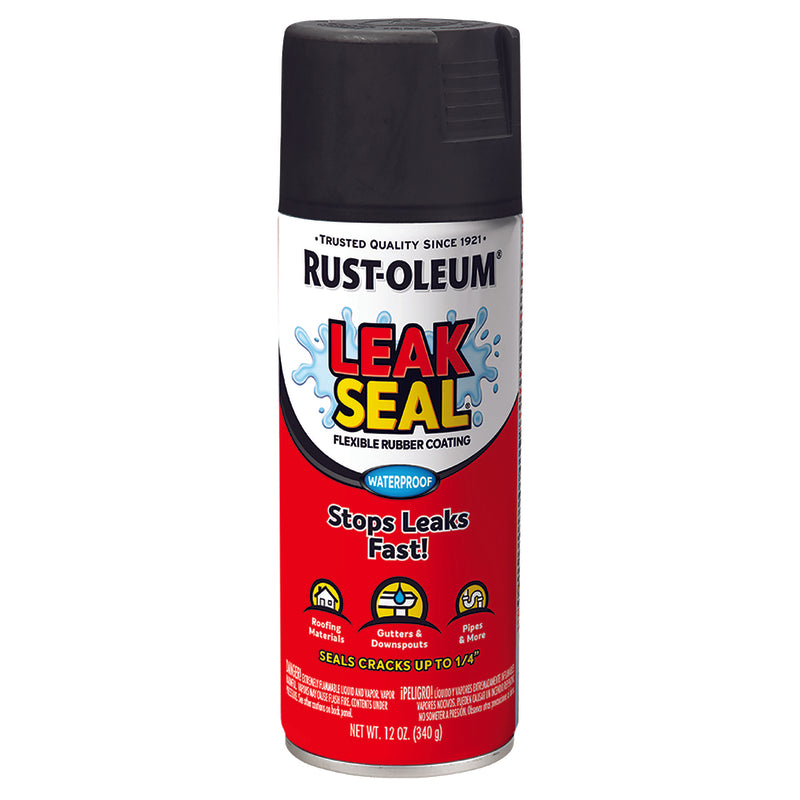 RUST-OLEUM - Rust-Oleum Black Leakseal Flexible Rubber Sealant 12 oz