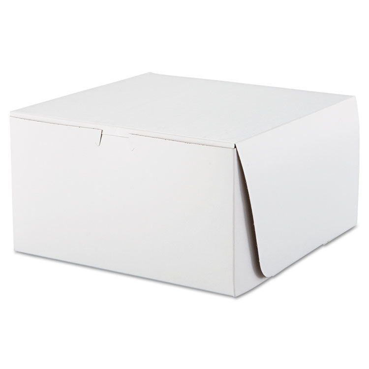 SCT - Tuck-Top Bakery Boxes, 10 x 10 x 5.5, White, Paper, 100/Carton