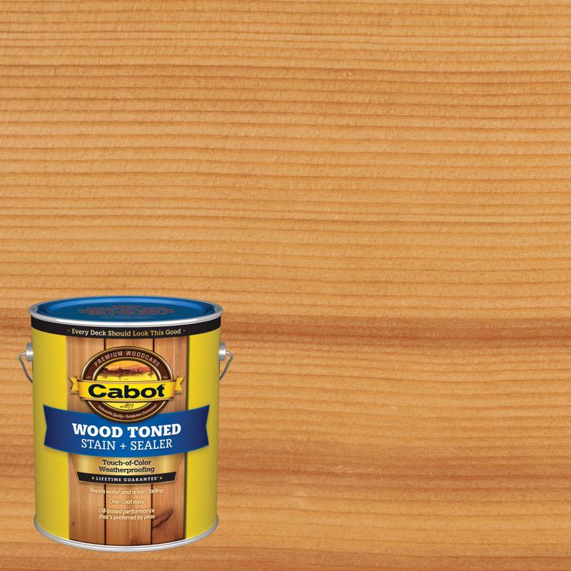 CABOT - Cabot Wood Toned Low VOC Transparent Natural Oil-Based Deck and Siding Stain 1 gal - Case of 4