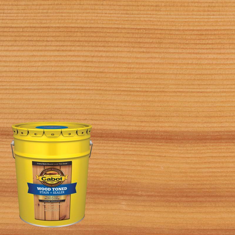 CABOT - Cabot Wood Toned Low VOC Transparent Natural Oil-Based Deck and Siding Stain 5 gal