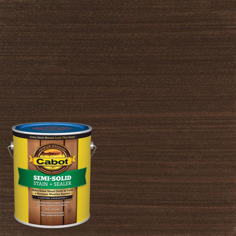 CABOT - Cabot Semi-Solid Low VOC Semi-Solid Cordovan Brown Oil-Based Deck and Siding Stain 1 gal - Case of 4