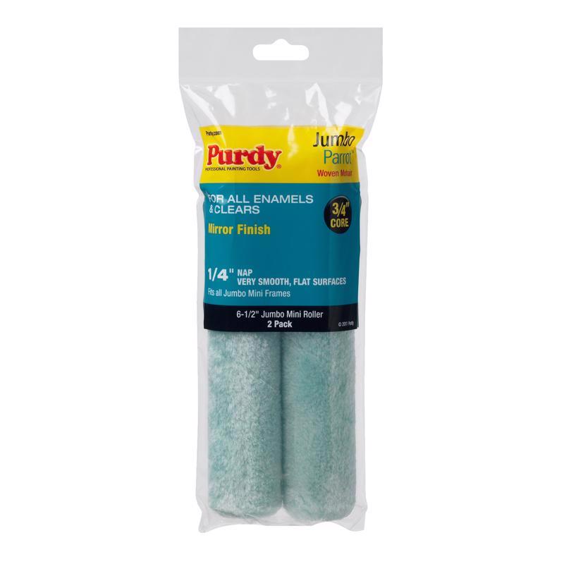 PURDY - Purdy Parrot Mohair Blend 6.5 in. W X 1/4 in. Jumbo Mini Paint Roller Cover 2 pk