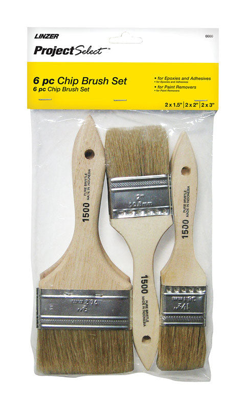 LINZER - Linzer Project Select Assorted in. Flat Chip Brush - Case of 12