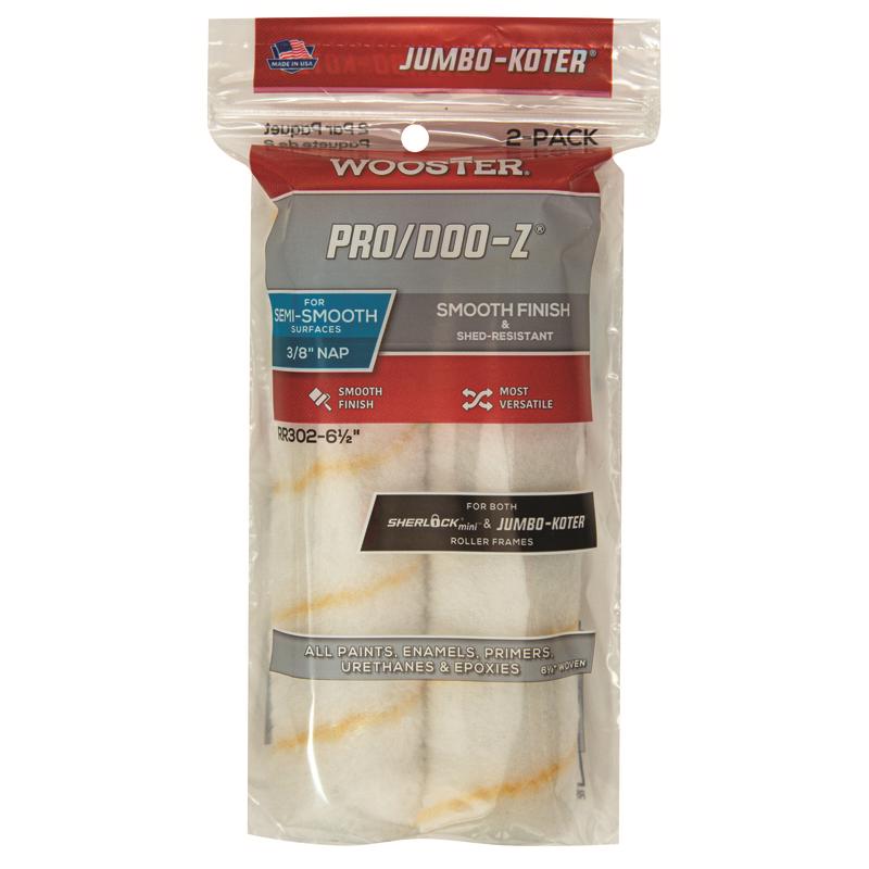 WOOSTER - Wooster Pro/Doo-Z Woven 6.5 in. W X 3/8 in. Jumbo Paint Roller Cover 2 pk