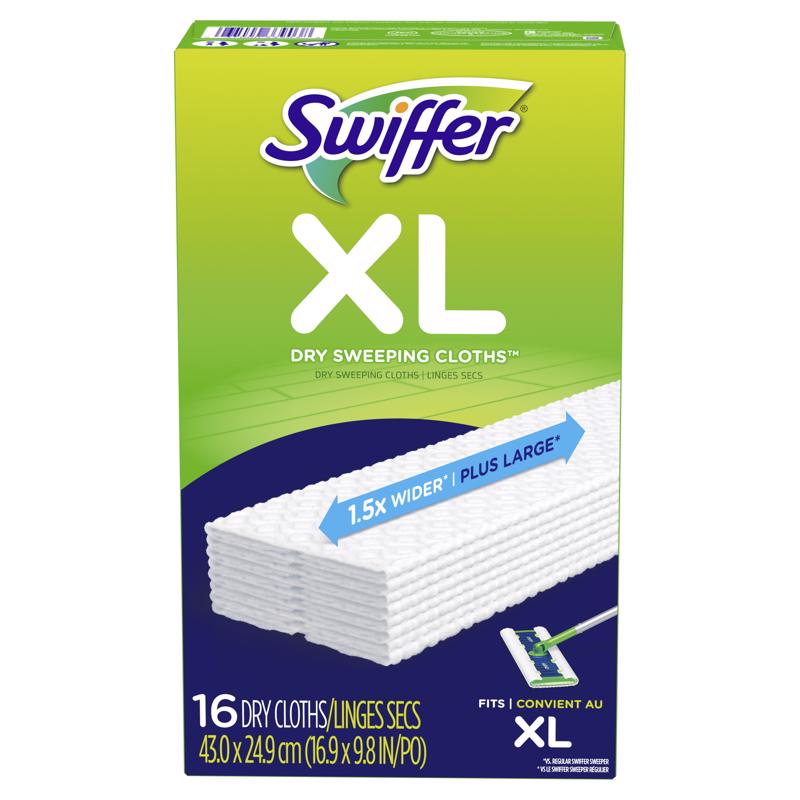 SWIFFER - Swiffer Sweeper XL 5.4 in. Dry Microfiber Sweeping Pad 16 pk