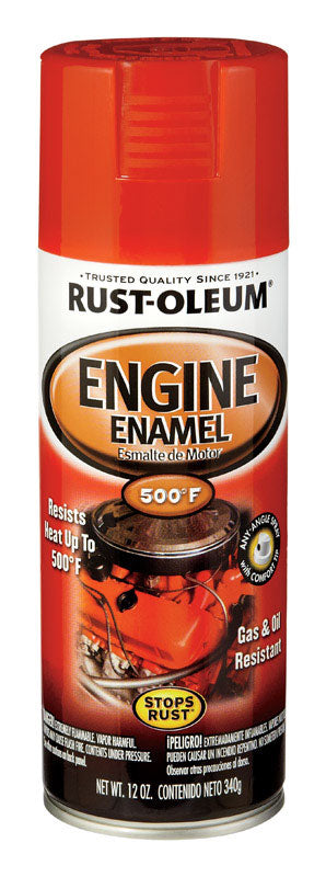 RUST-OLEUM - Rust-Oleum Stops Rust Smooth Chevy Orange Engine Enamel Spray 12 oz