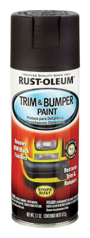 RUST-OLEUM - Rust-Oleum Automotive Matte Black Trim & Bumper Spray Paint 11 oz